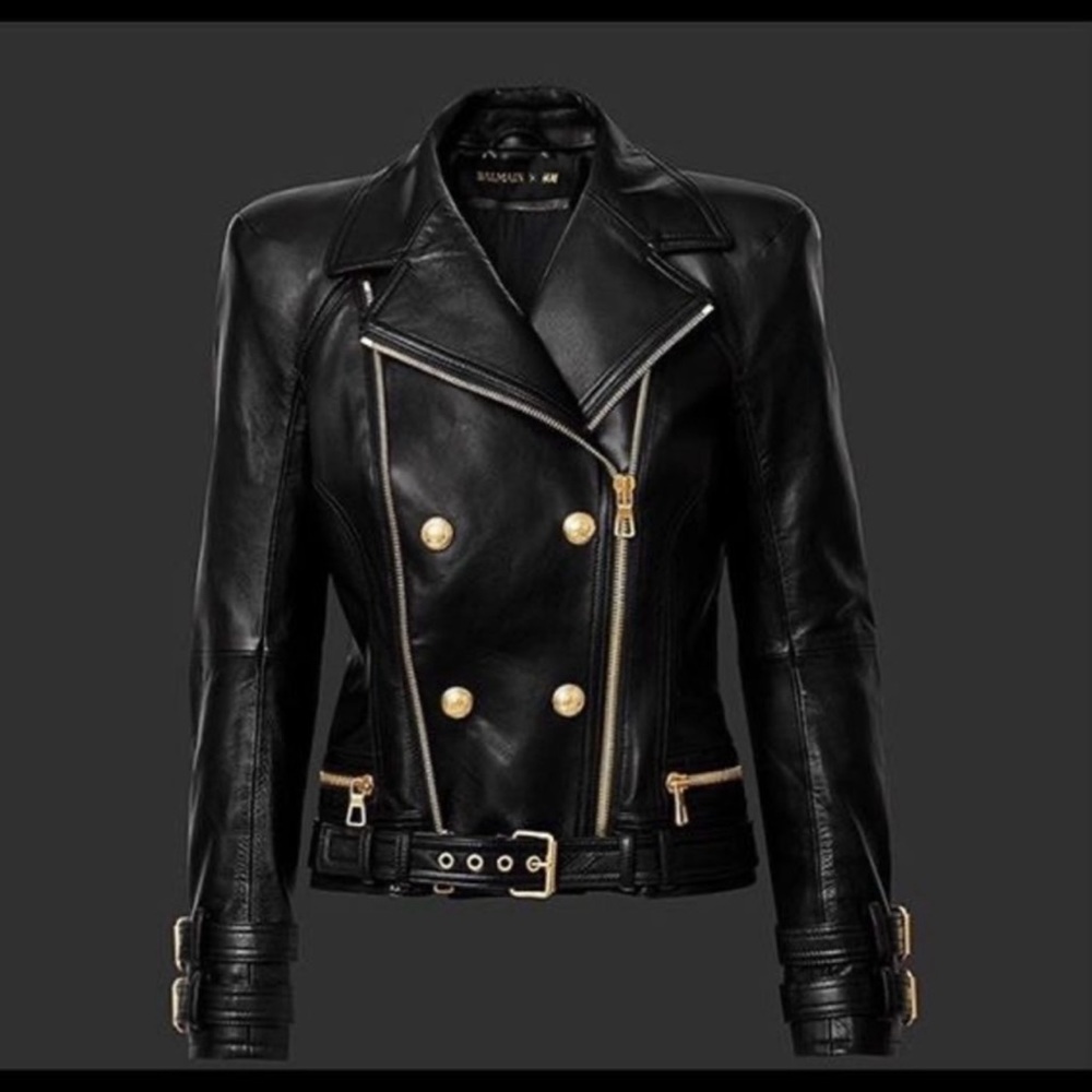 Balmain*HM leather jacket